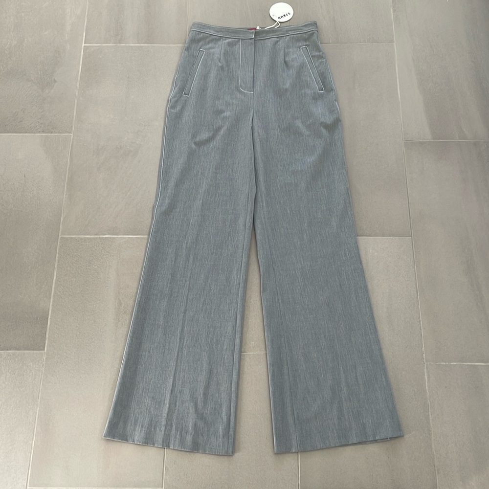 Staud Cedar grey high waisted pants nwt